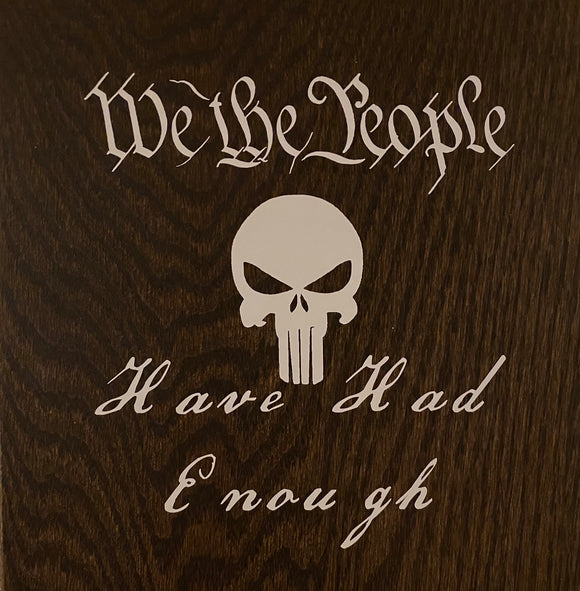 We The People Punisher Vinyl Decal